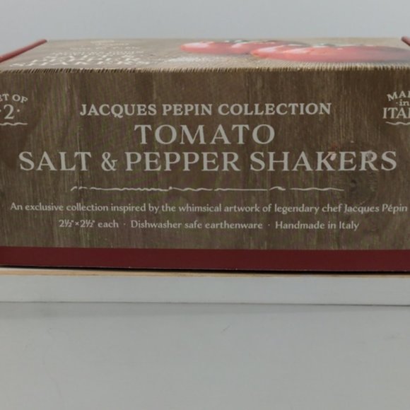 Jacques Pepin Dining Nwt Jacques Pepin Tomato Salt Pepper Shakers